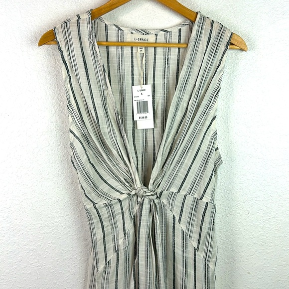 NWT New L*Space Summer Nights Stripe Down The Line Cover-Up small - Picture 2 of 11